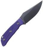 Petrified Fish Barracuda Purple G10 Bohler N690 Fixed Blade Knife KP16PGAW