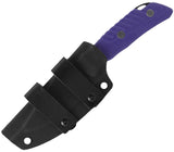 Petrified Fish Barracuda Purple G10 Bohler N690 Fixed Blade Knife KP16PGAW