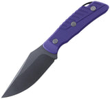 Petrified Fish Barracuda Purple G10 Bohler N690 Fixed Blade Knife KP16PGAW