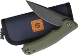 Petrified Fish PFP17 Warrior V2 Linerlock OD Green G10 Folding Bohler N690 Knife P17AGRDW
