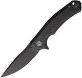Petrified Fish PFP17 Warrior V2 Linerlock Blackout G10 & Carbon Fiber Folding Bohler N690 Knife P17DCDW