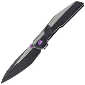 Poikilo Blade Komodo Framelock Two-Tone Titanium Folding Bohler M398 Knife BKOMODO