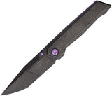 Poikilo Blade Salvator Framelock Black Titanium Folding Bohler M398 Knife BSLVTRS2