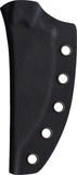 Petrified Fish Bison L Gray Stonewash Bohler N690 Fixed Blade Knife w/ Sheath FE18GAK