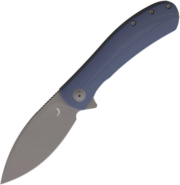 Trollsky Mandu XL Linerlock Blue-Gray G10 Folding D2 Steel Pocket Knife M001XL