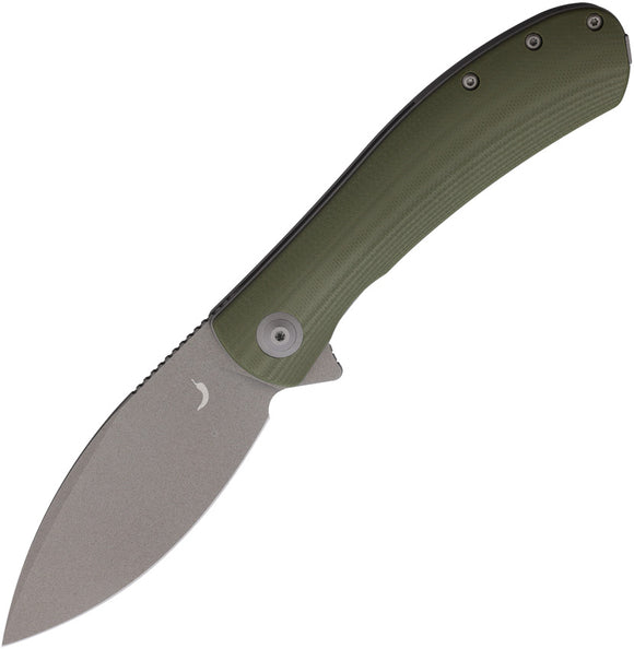 Trollsky Mandu XL Linerlock OD Green G10 Folding D2 Steel Pocket Knife 003XL