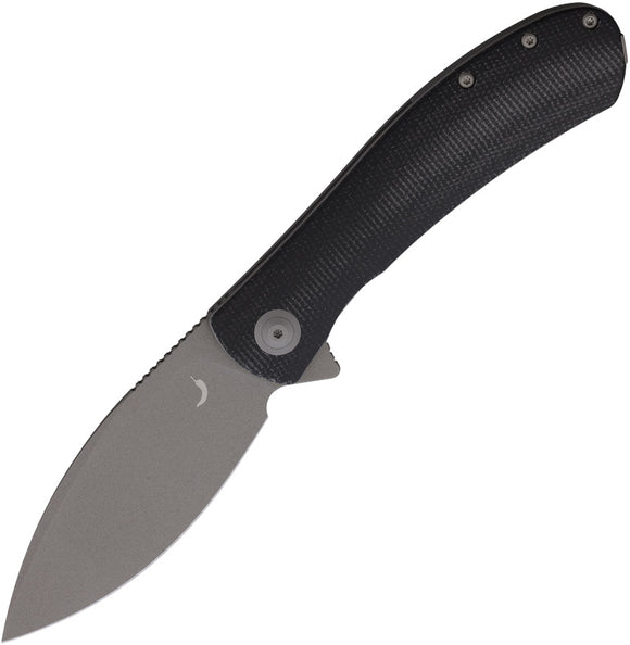Trollsky Mandu XL Linerlock Black Micarta Folding D2 Steel Pocket Knife M008XL