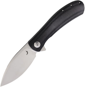 Trollsky Mandu XL Linerlock Black Micarta Folding Satin D2 Steel Pocket Knife M009XL