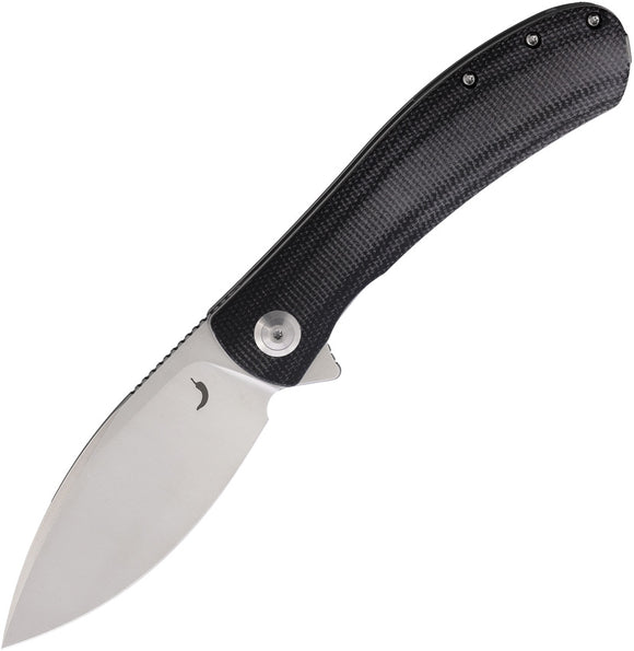 Trollsky Mandu XL Linerlock Black Micarta Folding Satin D2 Steel Pocket Knife M009XL