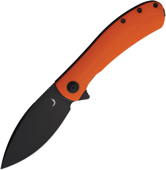 Trollsky Mandu XL Linerlock Orange G10 Folding D2 Steel Pocket Knife M011XL