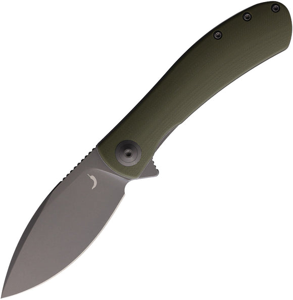Trollsky Mandu Evo Linerlock OD Green G10 Folding 14C28N Sandvik Pocket Knife ME001