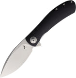 Trollsky Mandu Evo Linerlock Black G10 Folding 14C28N Sandvik Pocket Knife ME002