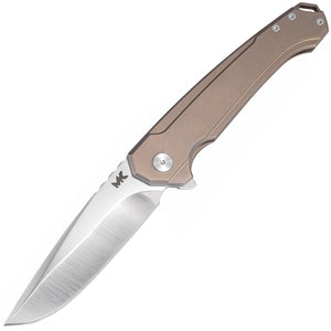 MK Knives & Tools Ingeni Vanguard Bronze Titanium Folding S90V Pocket Knife FP002