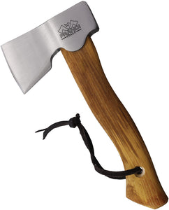 Prandi Segurin Hatchet Polished Birch Wood 11" Carbon Steel Axe 5904C