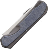 Piratech Knives Slippy Kraken Slip Joint Titanium & Blue Micarta Folding S90V Knife TSK01