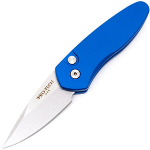 Pro Tech Automatic Sprint Knife Button Lock Blue Aluminum CPM-S35VN Knife 2905BLUE