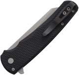 Pro Tech Malibu Button Lock Black Textured Aluminum Folding MagnaCut Pocket Knife K5405