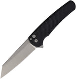 Pro Tech Malibu Button Lock Black Textured Aluminum Folding MagnaCut Pocket Knife K5405