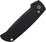 Pro Tech Automatic Terzuola ATCF Knife Blackout Aluminum 154CM Drop Pt Blade BT2603