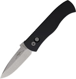 Pro Tech Automatic Emerson CQC7 Knife Button Lock Black Aluminum 20CV Blade E7A0120CV