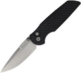 Pro Tech TR-3 Integrity Button Lock Black Aluminum Folding MagnaCut Pocket Knife INT1105