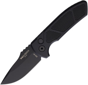 Pro Tech Automatic SBR Knife Button Lock Black Aluminum S35VN Blade LG407