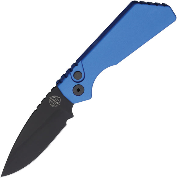 Pro Tech Automatic Strider PT+ Knife Button Lock Blue Aluminum MagnaCut Blade PT203BLUE