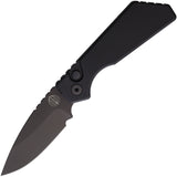 Pro Tech Automatic Strider PT+ Knife Button Lock Black Aluminum MagnaCut Blade PT203