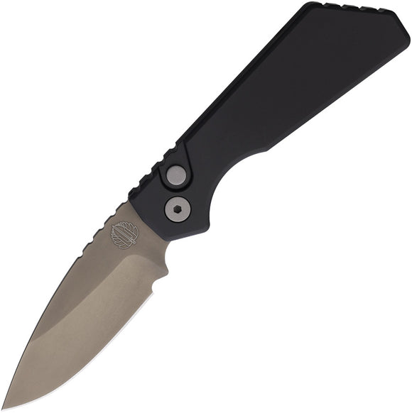 Pro Tech Automatic Strider PT+ Knife Black Aluminum Smokey Gray MagnaCut Blade PT221