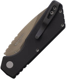 Pro Tech Automatic Strider PT+ Knife Black Aluminum Smokey Gray MagnaCut Blade PT221