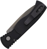 Pro Tech Automatic Tactical Response 2 Knife Black Aluminum MagnaCut Blade T221