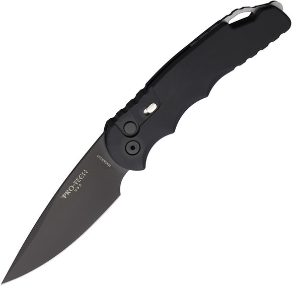 Pro Tech Automatic Tactical Response 4 Knife Blackout Aluminum MagnaCut Drop Pt Blade T4103