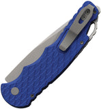 Pro Tech Automatic TR-4 Tactical Response 4 Button Lock Knife Blue Aluminum MagnaMax Blade T4105FBLUE