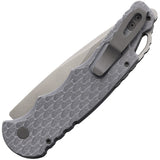 Pro Tech Automatic Tactical Response 4 Knife Gray Aluminum 154CM Drop Pt Blade T4105FBWGREY