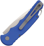 Pro Tech Automatic Tactical Response 5 Knife Button Lock Blue Aluminum S35VN Blade T501BLUE