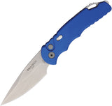 Pro Tech Automatic Tactical Response 5 Knife Button Lock Blue Aluminum S35VN Blade T501BLUE