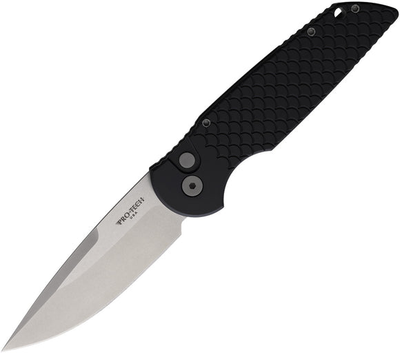 Pro Tech Automatic Tactical Response 3 Knife Black Aluminum 154CM Drop Pt Blade TR3X1SW