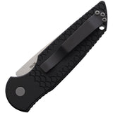 Pro Tech Automatic Tactical Response 3 Knife Black Aluminum 154CM Drop Pt Blade TR3X1SW