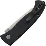 Pro Tech Automatic Brend Classic Button Lock Knife Black Aluminum MagnaCut Blade WB1101