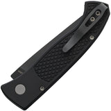 Pro Tech Automatic Brend Classic Button Lock Knife Blackout Aluminum MagnaCut Blade WB1106