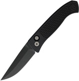 Pro Tech Automatic Brend Classic Button Lock Knife Blackout Aluminum MagnaCut Blade WB1106