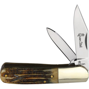 Queen Barlow Winterbottom Jigged Bone Folding Stainless Pocket Knife 22WB