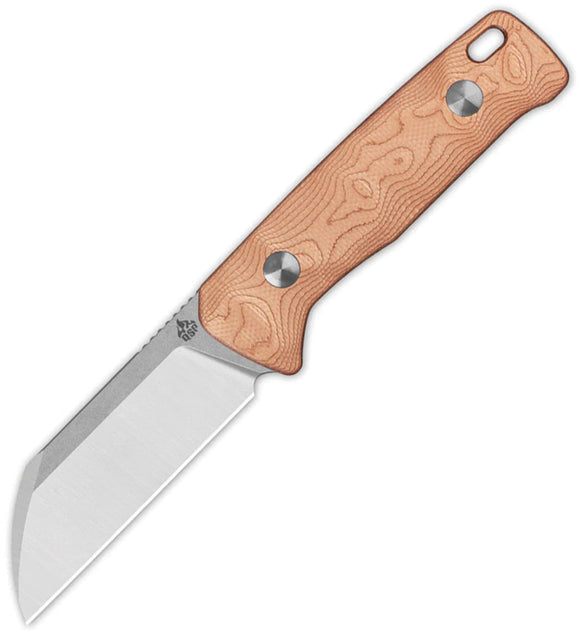 QSP Knife Baby Penguin Copper Foil G10 14C28N Fixed Blade Knife w/ Sheath 130BPC1