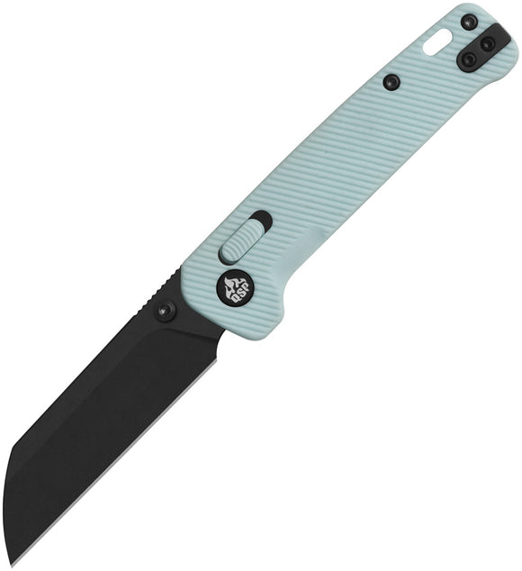 QSP Knife Penguin Glyde Lock Ice Cream Blue FRN Folding Black 14C28N Pocket Knife 130GLD2