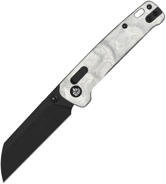 QSP Knife Penguin Glyde Aluminum Foil G10 Folding Black 14C28N Pocket Knife 130GLG2