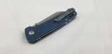 QSP Knives Penguin Blue Micarta Handle D2 Steel Linerlock Folding Knife 130H