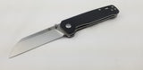 QSP Knives Penguin Black Micarta Handle D2 Steel Linerlock Folding Knife 130I