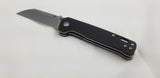 QSP Knives Penguin Black Micarta Handle D2 Steel Linerlock Folding Knife 130I