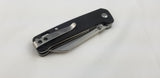 QSP Knives Penguin Black Micarta Handle D2 Steel Linerlock Folding Knife 130I