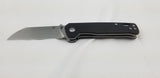 QSP Knives Penguin Black Micarta Handle D2 Steel Linerlock Folding Knife 130I